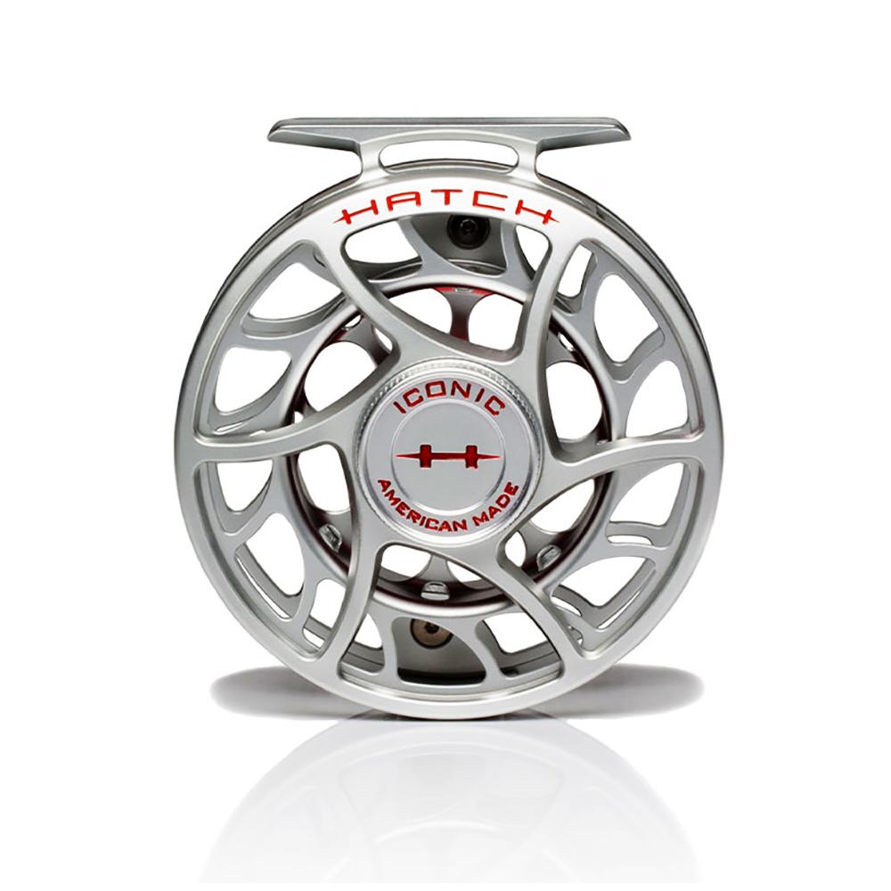 Hatch Iconic Fly Reel – 5 Plus in Clear Red